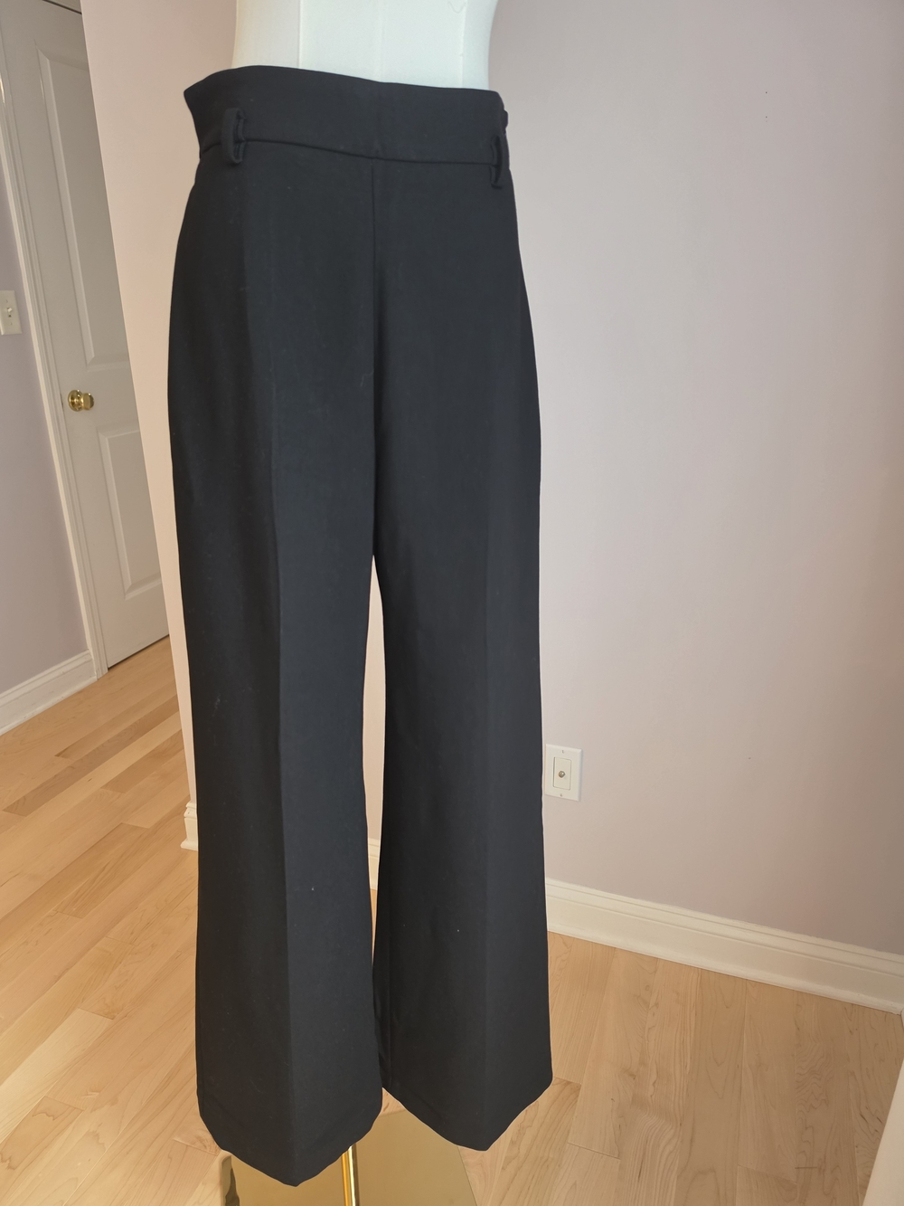 Women's Black Wide Leg Dress Pants